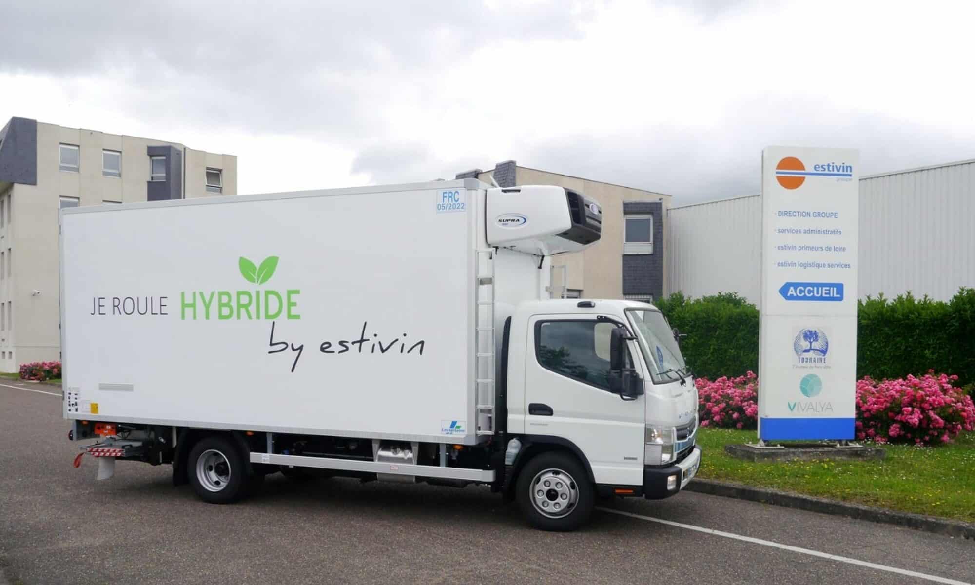 camion Estivin roulant à l'hybride