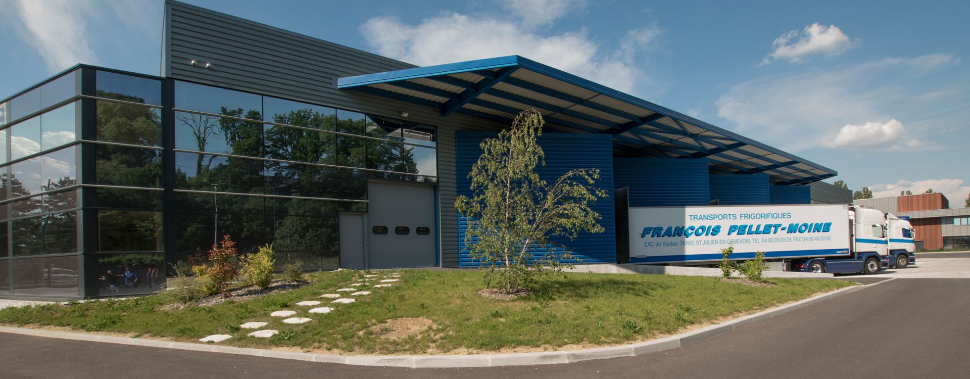 Bâtiment bureaux Transports Pellet vue extérieure