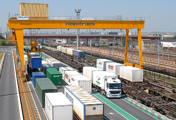 station de chargement rail-route