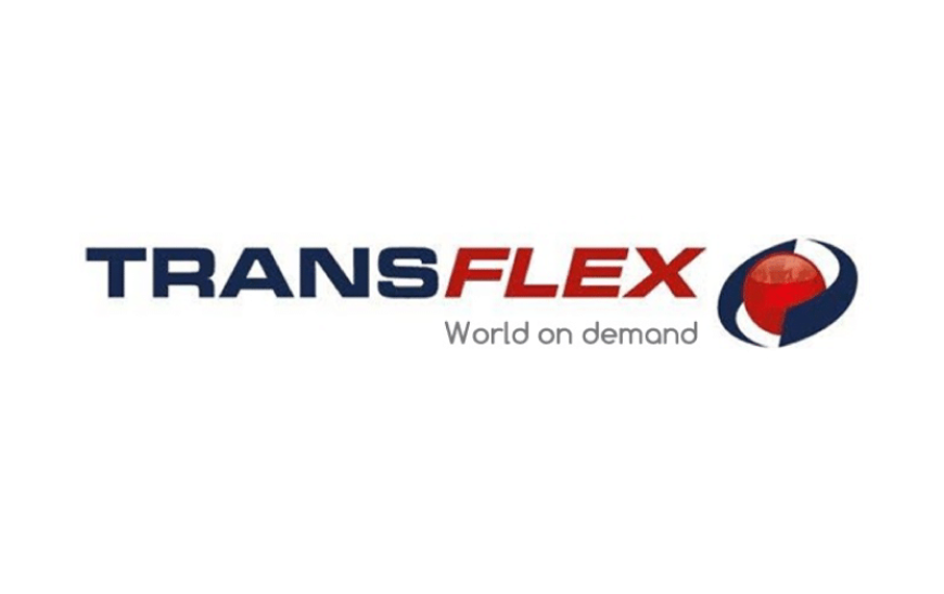 logo transflex, baseline world on demand