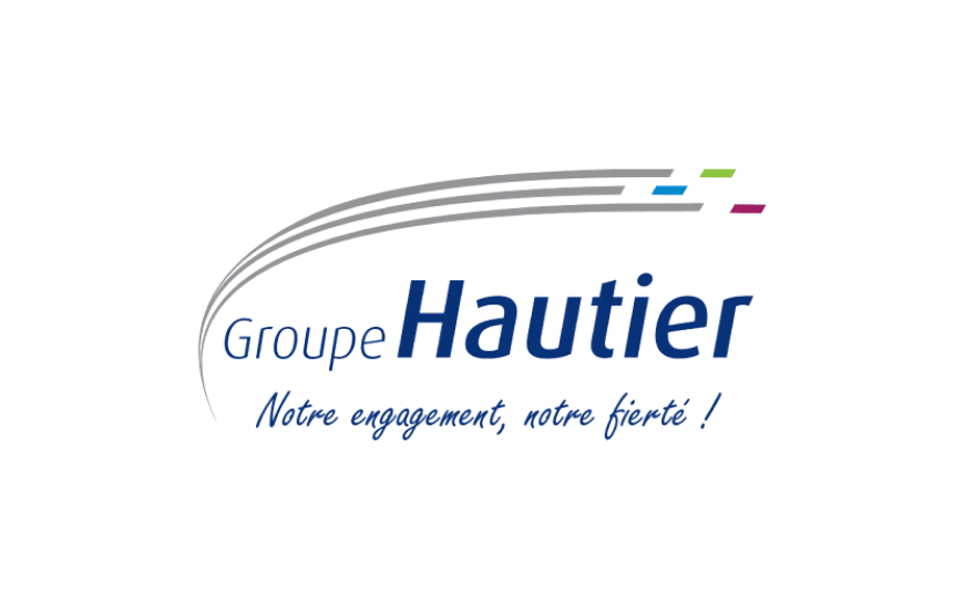 logo groupe hautier, baseline notre engagement, notre fierté !