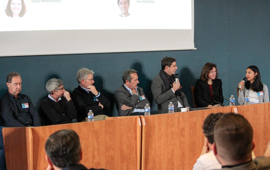 Equipe de Jessica VANDROT, Responsable Transformation, Data & Sustainability d’IDEO, lors de la journée d’échanges avec les transporteurs du chargeur BMI France le 22 novembre 2022